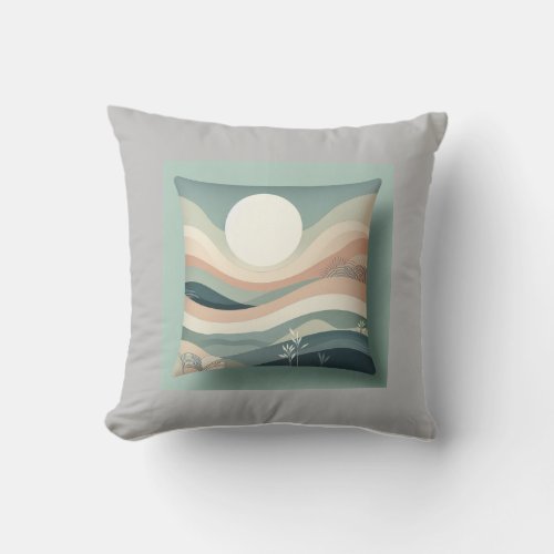 Serenity Oasis Tranquil Pillow Cover Design
