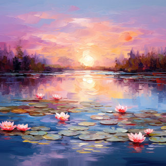  Serenity of Monet Triptych