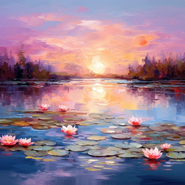  Serenity of Monet Triptych (Monet's Gardens: Where Dreams Blossom into Art.)