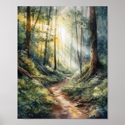 Serenity of Nature Peaceful Forest Poster