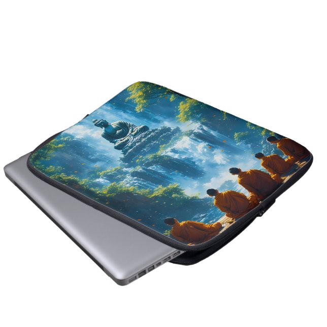 Serenity of the Five Monks Laptop Sleeve (Front Bottom)