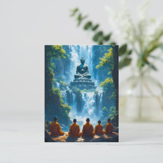 Serenity of the Five Monks Postcard (Standing Front)