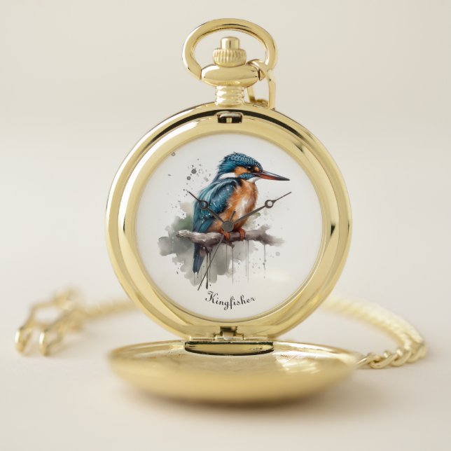 Serenity of the Kingfisher Pocket Watch (Inside)