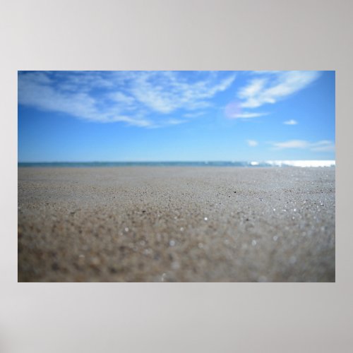 serenity on the beach poster