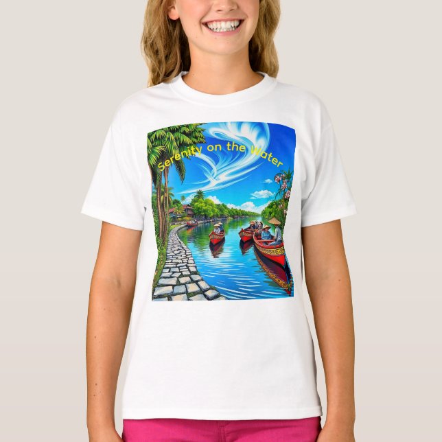 Serenity on the Water T-Shirt (Front)