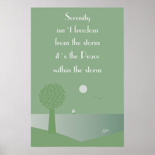 Serenity - peace within the storm poster