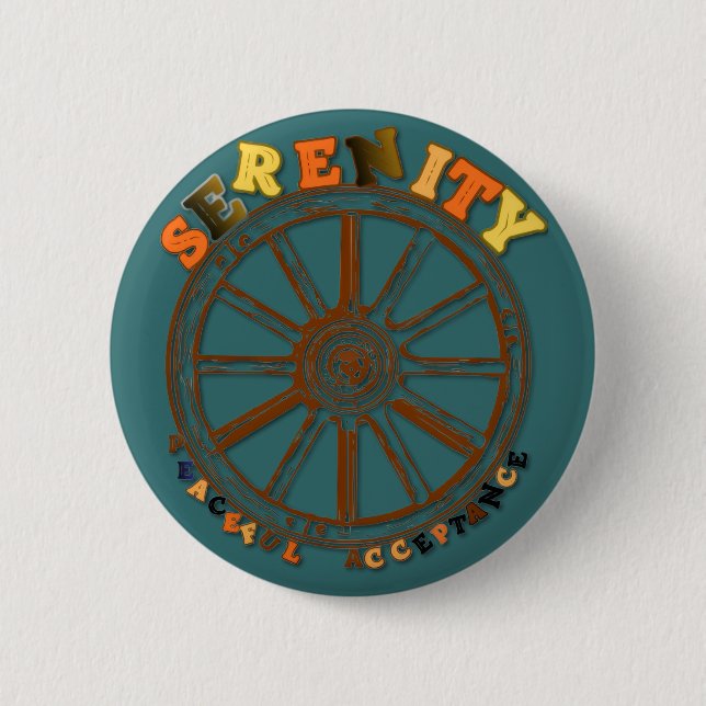 SERENITY - PEACEFUL ACCEPTANCE BUTTON (Front)