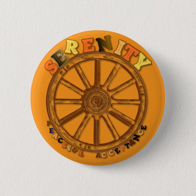 SERENITY - PEACEFUL ACCEPTANCE BUTTON (Front)