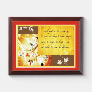 serenity Plaque
