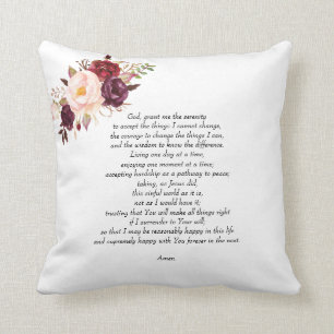 Serenity Pray Throw Pillow