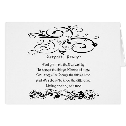 Serenity Prayer (Front Horizontal)