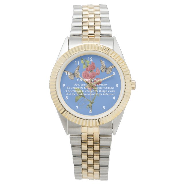 Serenity Prayer And Butterfly Watch (Front)