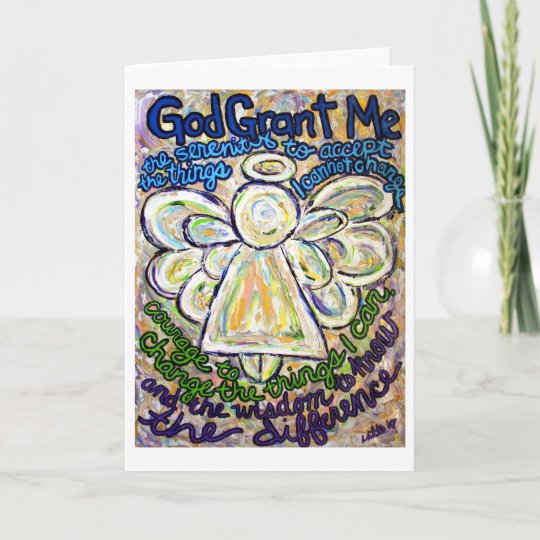 Serenity Prayer Angel Art Greeting or Note Cards