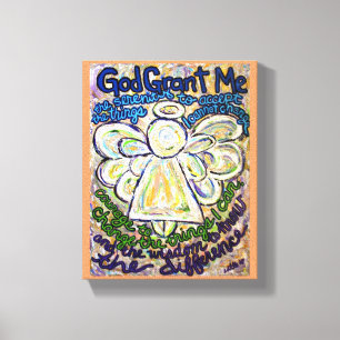 Serenity Prayer Angel Painting Art Print (Small)