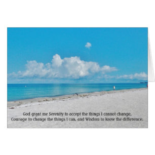 Serenity Prayer Beachscape Cards