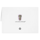 Serenity prayer blank note card. cards (Back Horizontal)