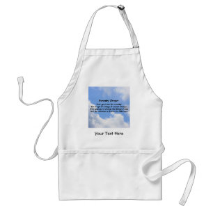 Serenity Prayer Blue Sky Adult Apron