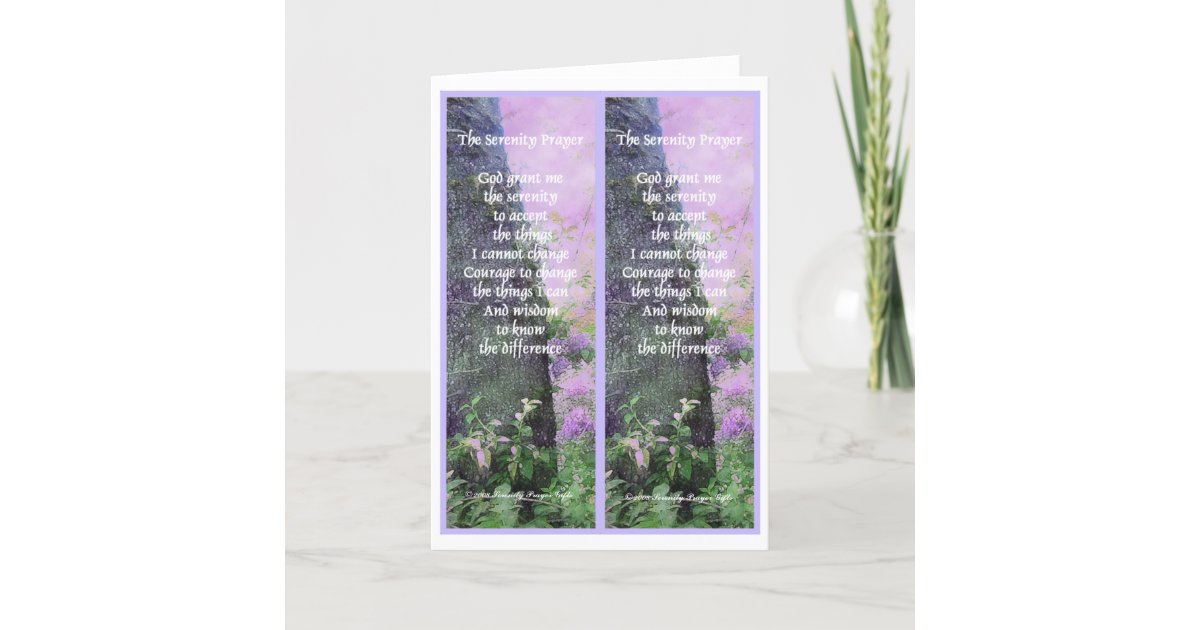 serenity prayer bookmarks card zazzlecom