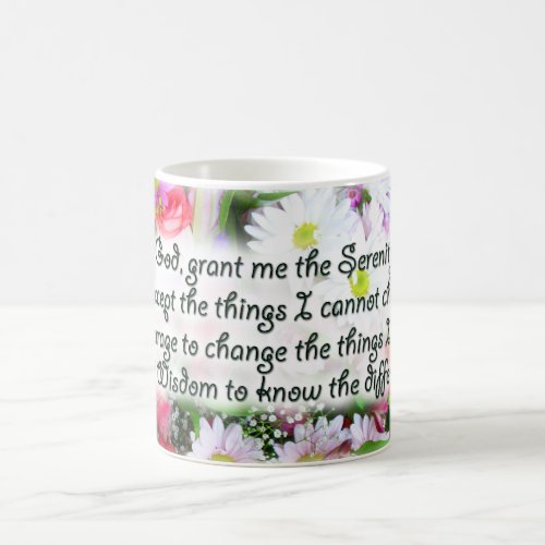 Serenity Prayer Bouquet Coffee Mug