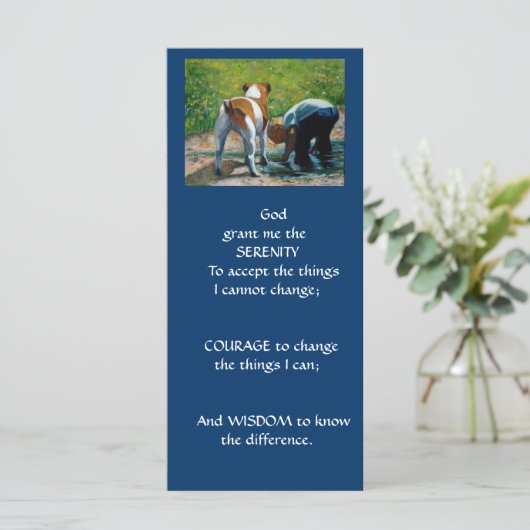 SERENITY PRAYER: BOY: JACK RUSSELL: ART (Standing Front)