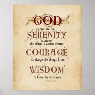 Serenity Prayer Posters & Prints | Zazzle