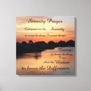 SERENITY PRAYER  CANVAS PRINT