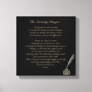 Serenity Prayer Canvas Print Customizable