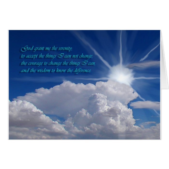 Serenity prayer card1nf cards