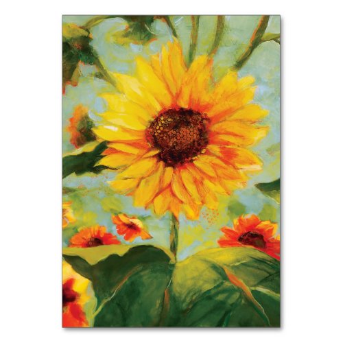 Serenity Prayer card with Yellow Sunflower design