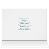 Serenity Prayer Cards (Inside Horizontal (Top))