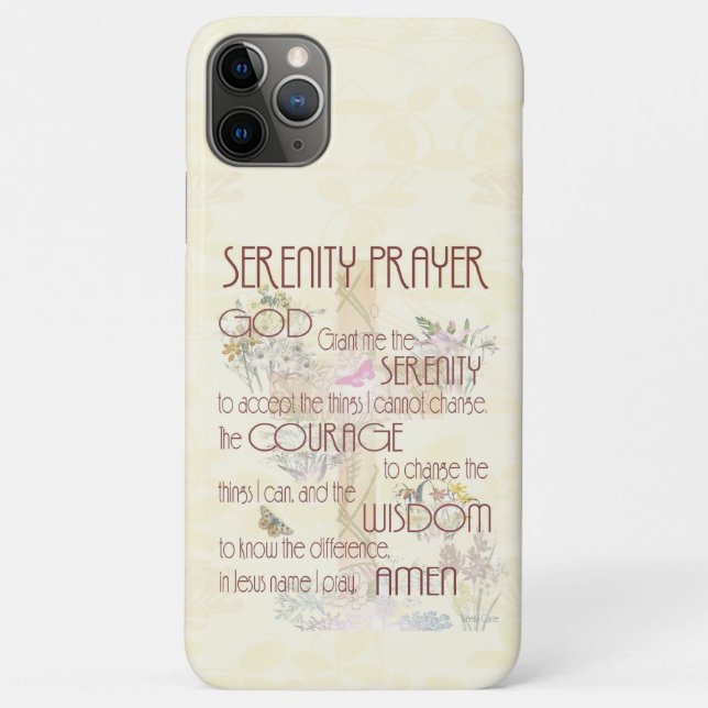 Serenity Prayer Case-Mate iPhone Case (Back)
