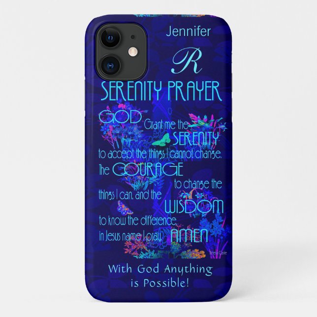 Serenity Prayer Case-Mate iPhone Case (Back)