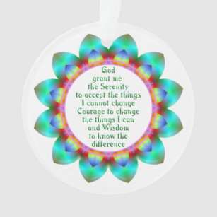 serenity prayer cross shape