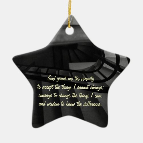 Serenity Prayer Ceramic Ornament