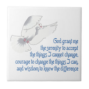 Serenity Prayer Ceramic Tile