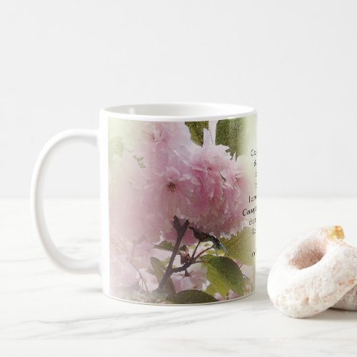 Serenity Prayer Cherry Blossom Glow Coffee Mug