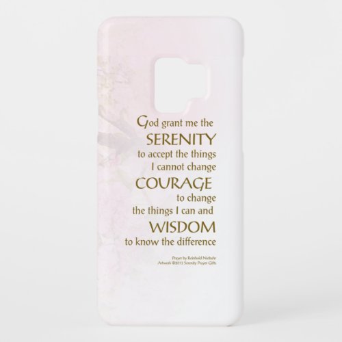 Serenity Prayer Cherry Blossoms Case_Mate Samsung Galaxy S9 Case