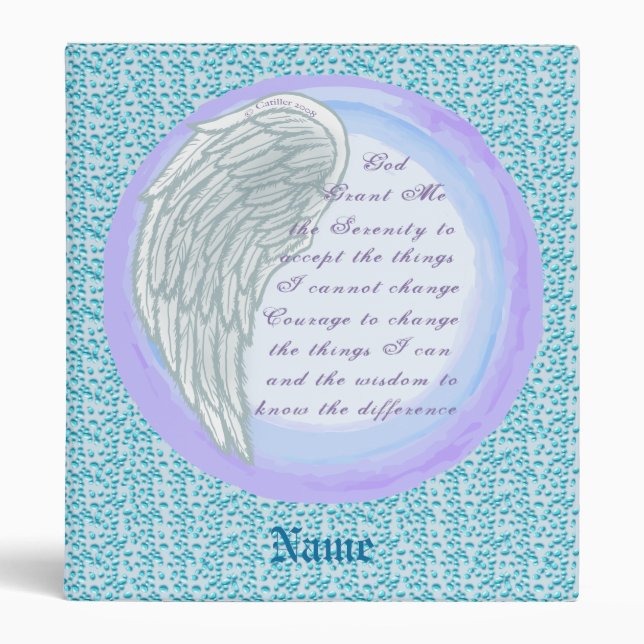 Serenity Prayer Christian  binder (Front)