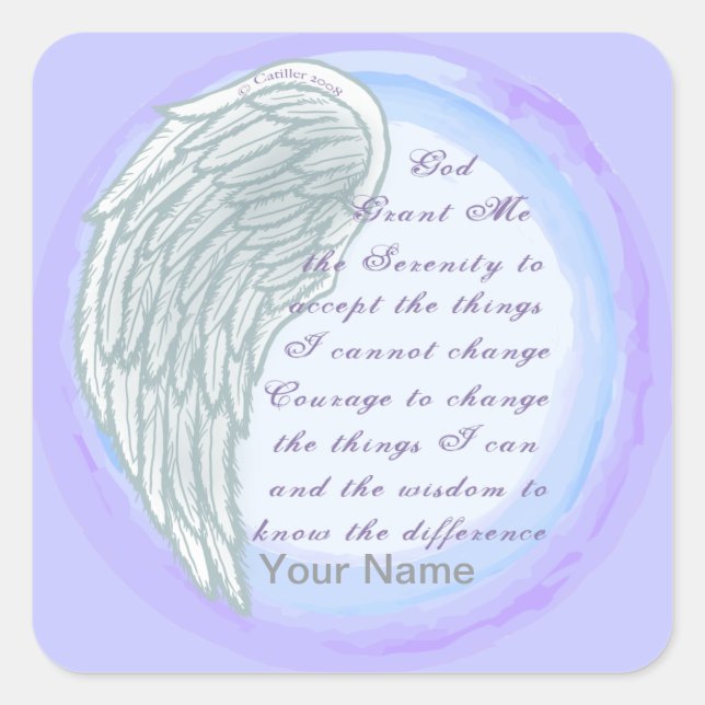 Serenity Prayer Christian  stickers (Front)