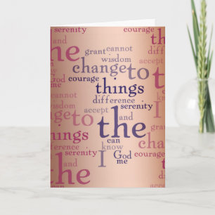 Serenity Prayer Collage Card