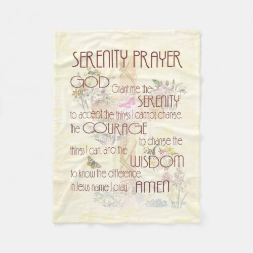 Serenity Prayer Comfort Blanket