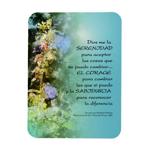 Serenity Prayer Companulas Spanish Magnet