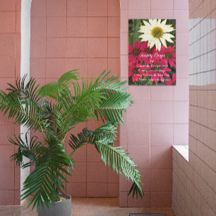 Serenity Prayer Coneflowers Floral Acrylic Print