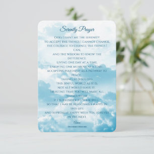 Serenity Prayer, Courage & Wisdom Card