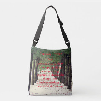 Serenity Prayer Crossbody Bag