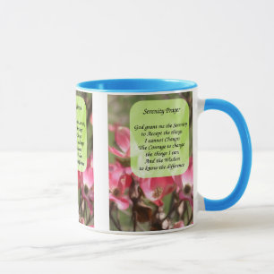 Serenity Prayer Dogwood Flowers Motivational Mug