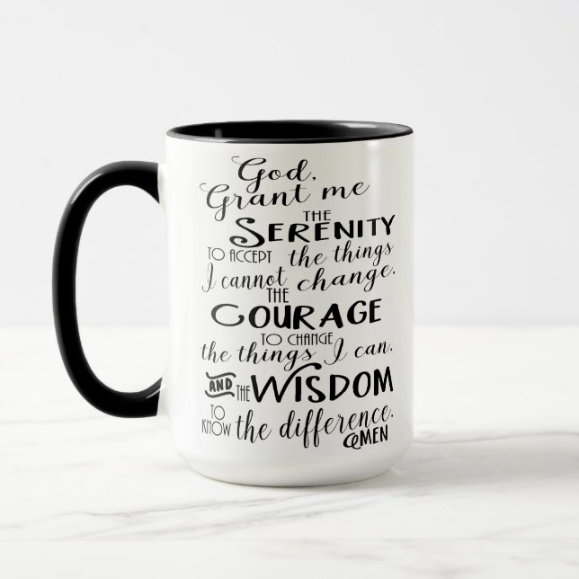 Serenity Prayer Faith Coffee Mug (Left)