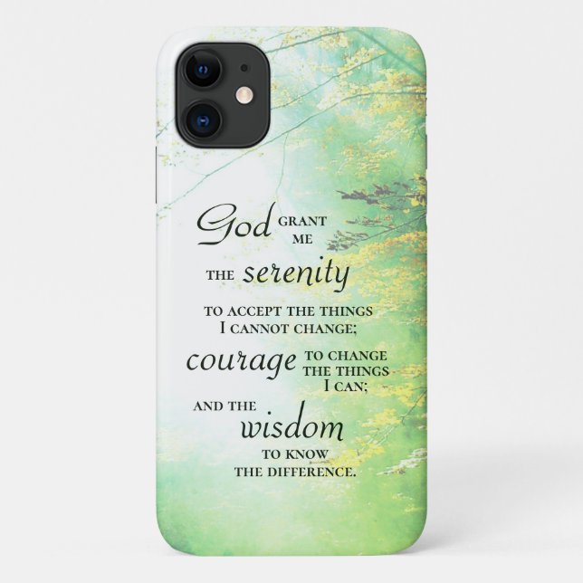 Serenity Prayer, Forest Case-Mate iPhone Case (Back)