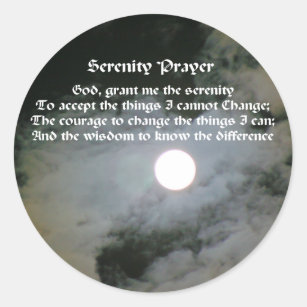 Serenity Prayer sticker – CLOVE + FIG