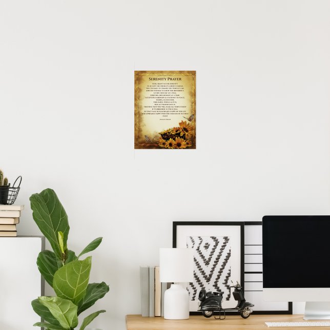 Serenity Prayer Full Version by Reinhold Niebuhr Poster | Zazzle